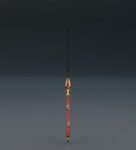 Fantasy blood sword 3D model