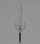 Fantasy blood sword 3D model
