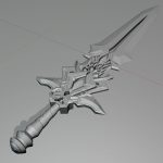 Fantasy combat short sword
