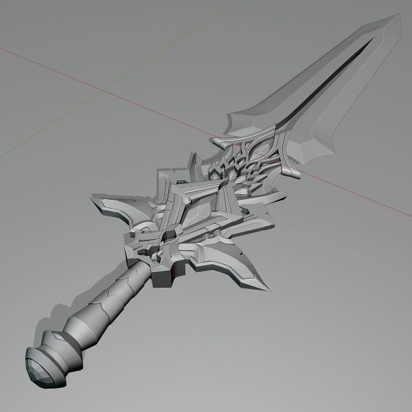 Fantasy combat short sword