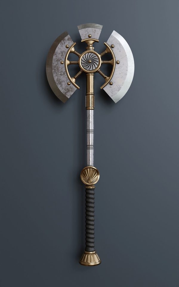Fantasy style battle ax A1