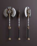 Fantasy style battle ax A1
