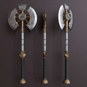 Fantasy style battle ax A1