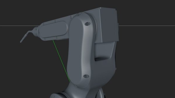 Fanuc LR MATE 200IB Cinema 4D Rigged Robotic Arm