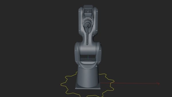Fanuc LR MATE 200IB Cinema 4D Rigged Robotic Arm