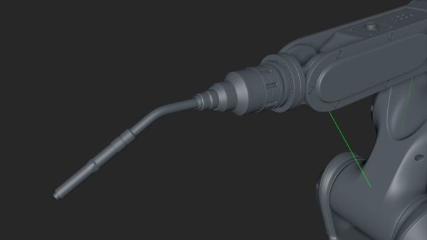 Fanuc LR MATE 200IB Cinema 4D Rigged Robotic Arm