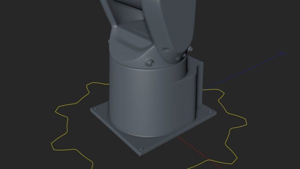 Fanuc LR MATE 200IB Cinema 4D Rigged Robotic Arm