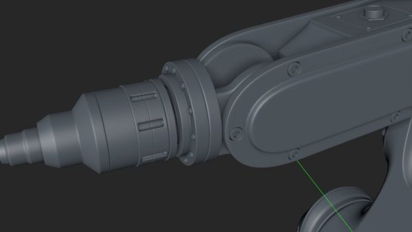 Fanuc LR MATE 200IB Cinema 4D Rigged Robotic Arm