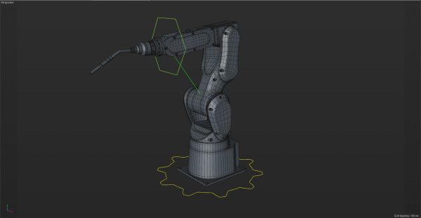 Fanuc LR MATE 200IB Cinema 4D Rigged Robotic Arm