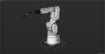 Fanuc LR MATE 200IB Cinema 4D Rigged Robotic Arm