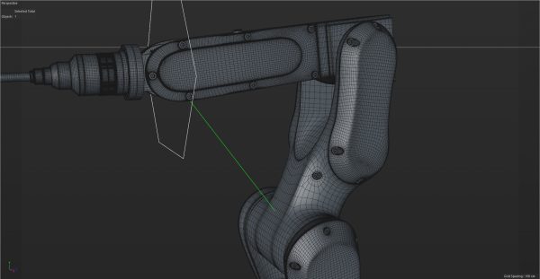 Fanuc LR MATE 200IB Cinema 4D Rigged Robotic Arm