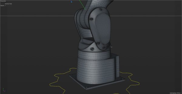 Fanuc LR MATE 200IB Cinema 4D Rigged Robotic Arm