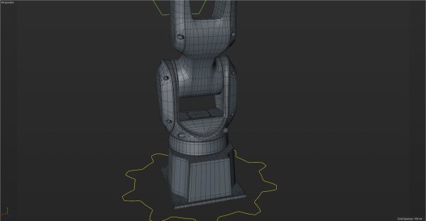 Fanuc LR MATE 200IB Cinema 4D Rigged Robotic Arm