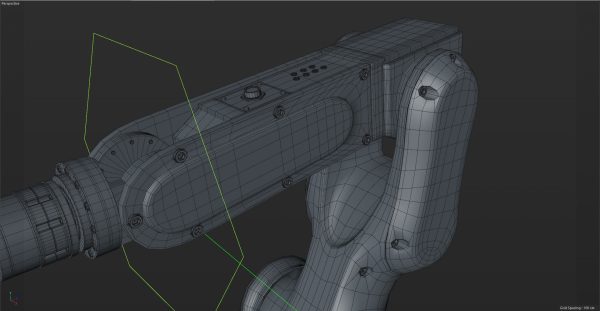 Fanuc LR MATE 200IB Cinema 4D Rigged Robotic Arm