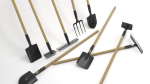 Farm tools PBR shovel fork rake spade hoe