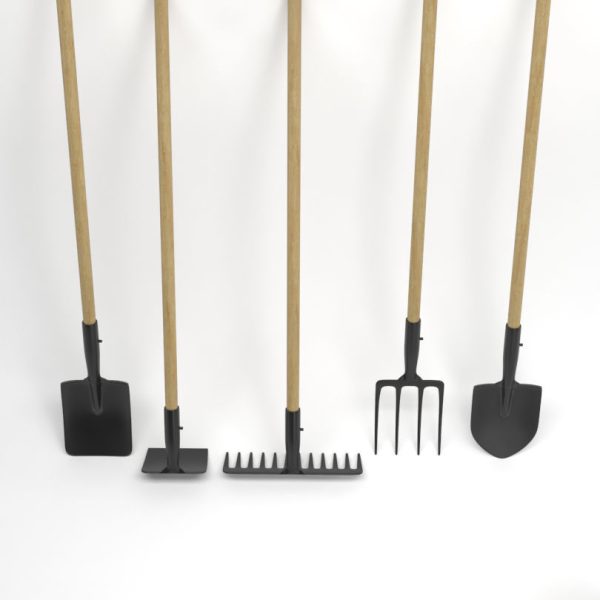 Farm tools PBR shovel fork rake spade hoe