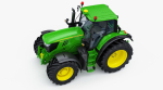 Farm Tractor John Deere 6195M