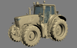 Farm Tractor John Deere 6195M