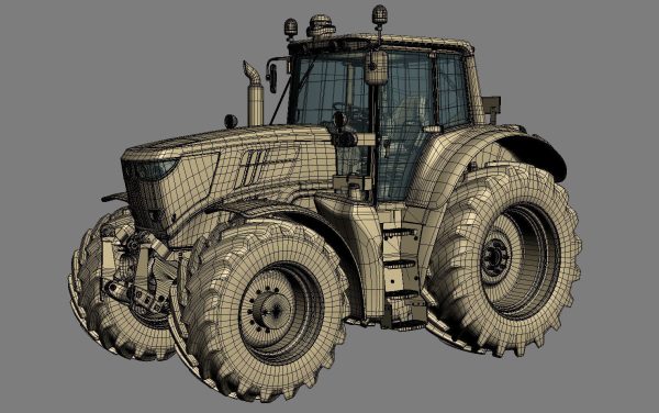 Farm Tractor John Deere 6195M