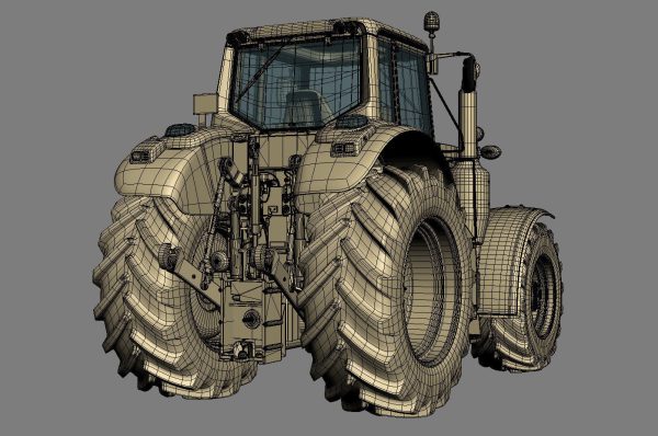 Farm Tractor John Deere 6195M