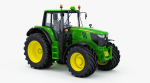 Farm Tractor John Deere 6195M