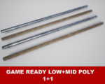 Fighting Arnis Sticks PBR Game Ready