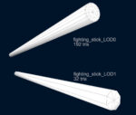 Fighting Arnis Sticks PBR Game Ready