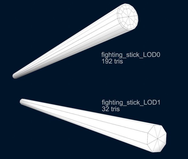 Fighting Arnis Sticks PBR Game Ready