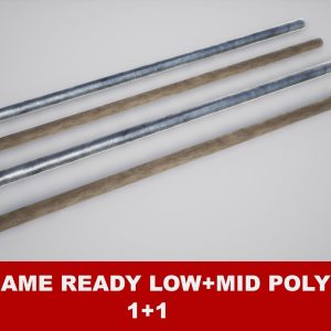 Fighting Arnis Sticks PBR Game Ready