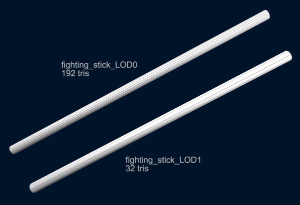 Fighting Arnis Sticks PBR Game Ready