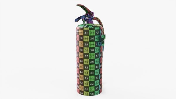 Fire extinguisher classes A and B 01 dirty