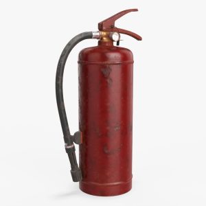 Fire extinguisher classes A and B 01 dirty