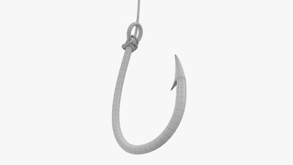 Fishing hook with line