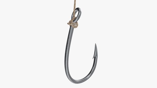 Fishing hook with line