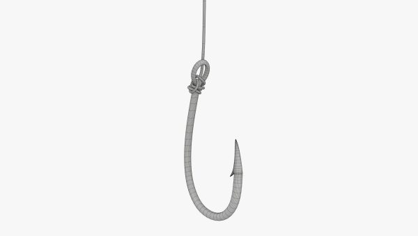 Fishing hook with line