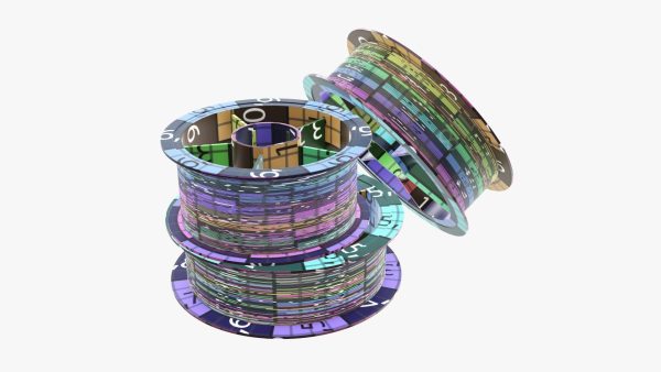 Fishing line on spool