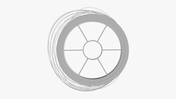 Fishing line with single spool 01