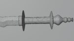 Flamberge sword with Khora handle