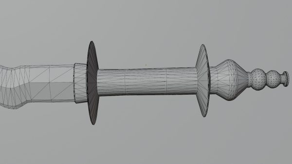 Flamberge sword with Khora handle
