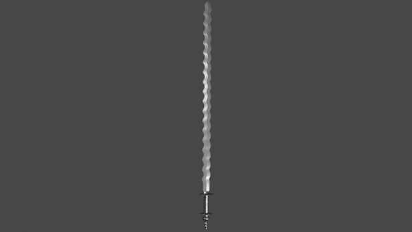 Flamberge sword with Khora handle