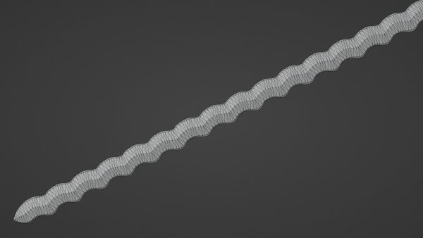 Flamberge sword with Langsax handle