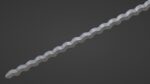 Flamberge sword with Langsax handle