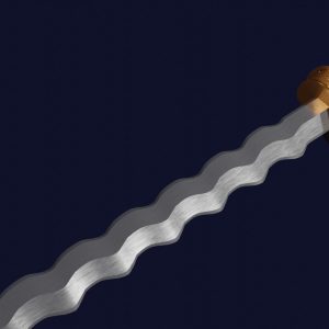 Flamberge sword with Langsax handle
