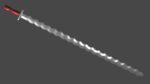 Flamberge sword with Xyphos handle