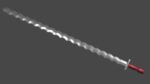 Flamberge sword with Xyphos handle