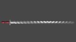 Flamberge sword with Xyphos handle