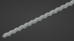 Flamberge sword with Xyphos handle