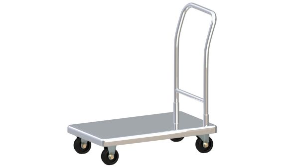 Flat Bed Self Assembly Stainless Steel Platform Trolley