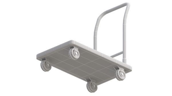 Flat Bed Self Assembly Stainless Steel Platform Trolley