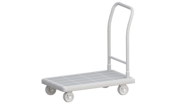 Flat Bed Self Assembly Stainless Steel Platform Trolley